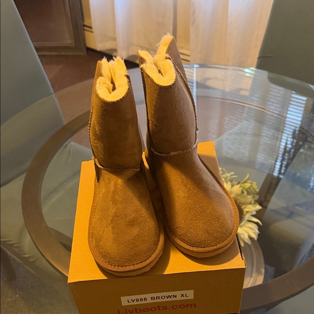 Live a Little Brown Kids Boots